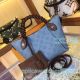 Grade Replica L---V Hina Blue Genuine Leather Women's Bucket  Handbag (2)_th.jpg